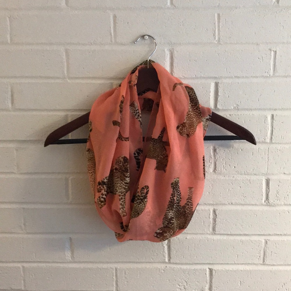 Leopard cat print infinity scarf